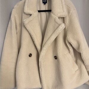 GAP Women's Off-White Teddy Jacket
